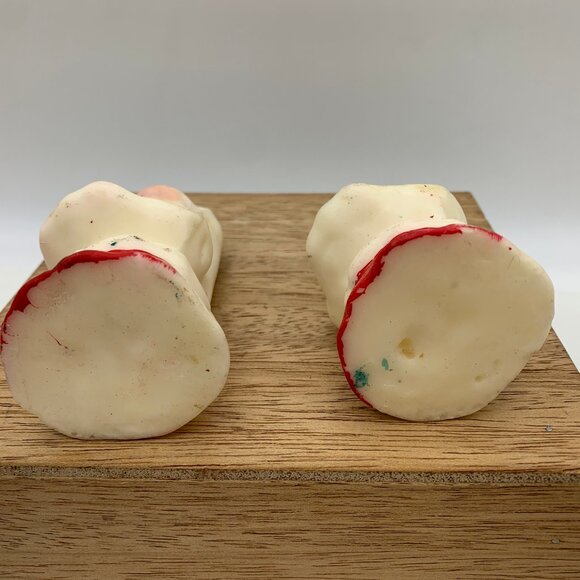 2 Midcentury Christmas CHOIR candles Gurley-style 4.5" tall carolers singers - Picture 6 of 8